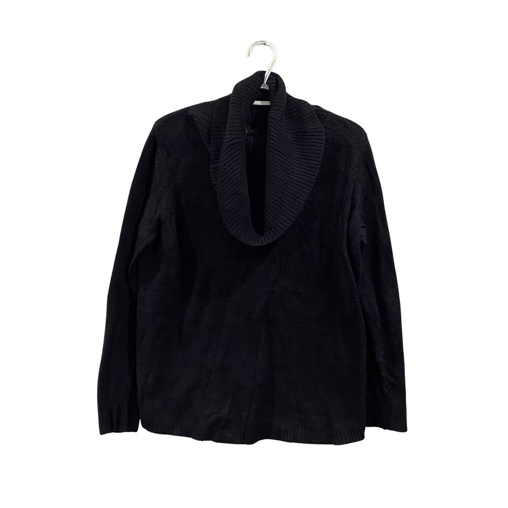 Rachel Zoe Black Cowl Neck Sweater Women's Medium Long Sleeve